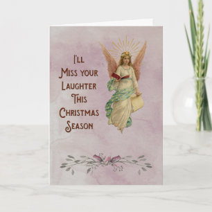 I'll miss your laughter this Christmas season Holiday Card