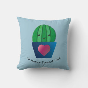 I'll Never Desert You Cactus Cushion