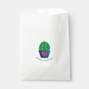 I'll Never Desert You Cactus Favour Bags