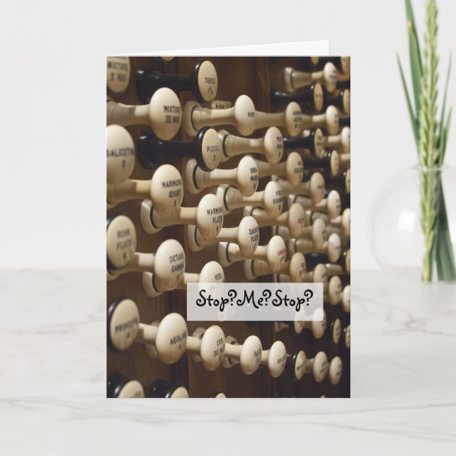 "I'll never stop loving you" organ card (Front)