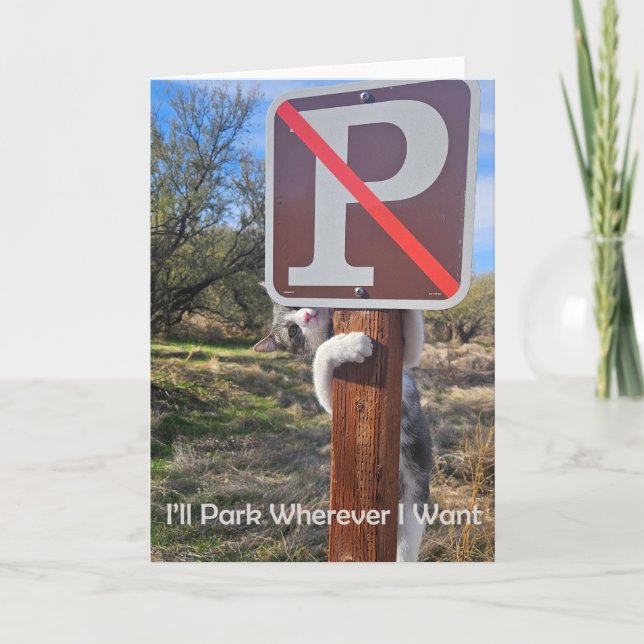 I'll Park Wherever I Want too Notecard (Front)