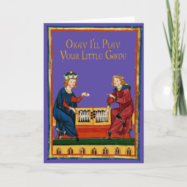 I'll play your game holiday card (Front)