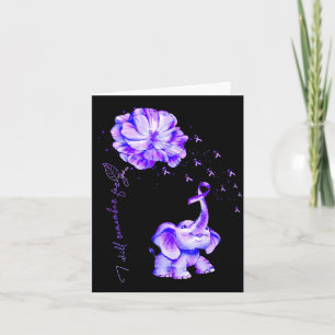 Ill Remember for Purple Elephant Alzheimers Card