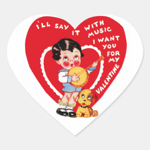 I'll Say It With Music Heart Sticker