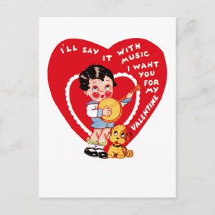 I'll Say It With Music Holiday Postcard