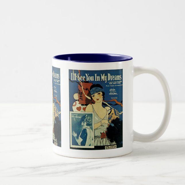"I'll See You In My Dreams" Two-Tone Coffee Mug (Right)