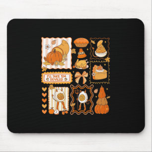 I'll Take em Deviled Eggs Preppy Thanksgiving Wome Mouse Mat