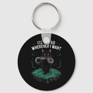 I'll Tread Wherever I Want Funny Cat lover Key Ring