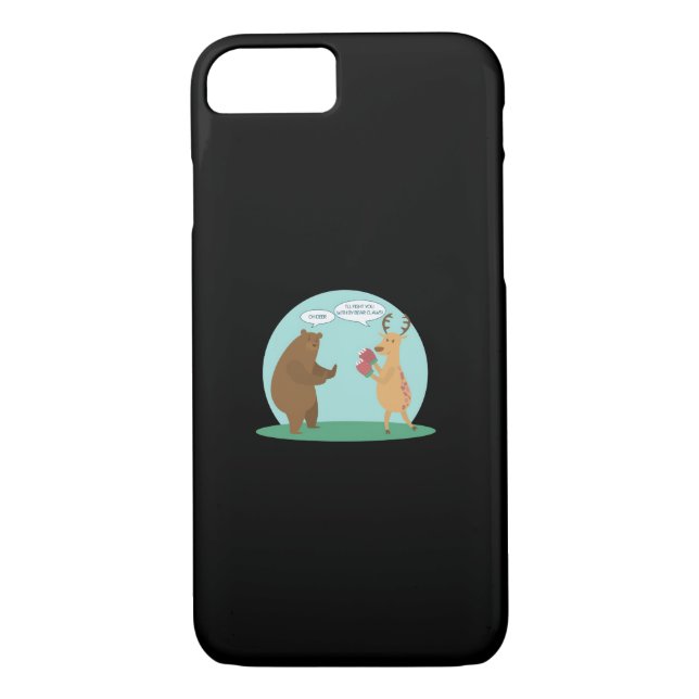 I'll With My Bear Hands Oh Deer Funny Creative Sty Case-Mate iPhone Case (Back)