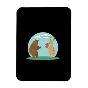 I'll With My Bear Hands Oh Deer Funny Creative Sty Magnet