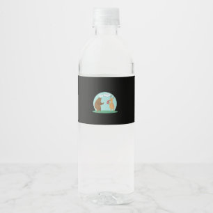 I'll With My Bear Hands Oh Deer Funny Creative Sty Water Bottle Label