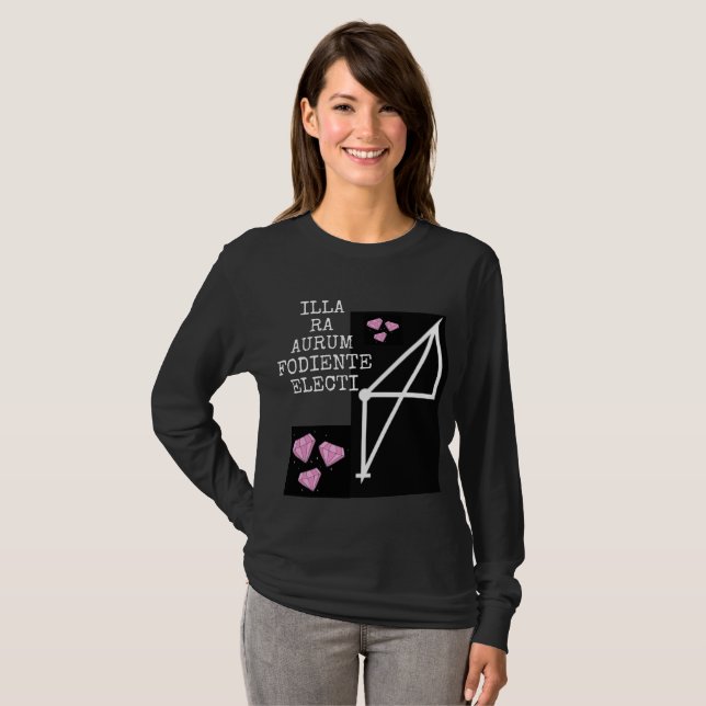 ILLA RA AURUM FODIENTE ELECTI LONGSLEEVE TEE (Front Full)