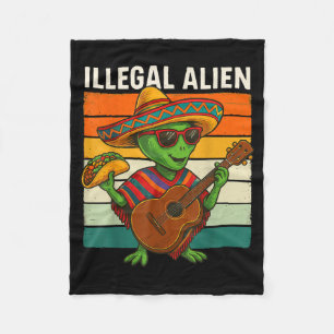 Illegal alien fleece blanket