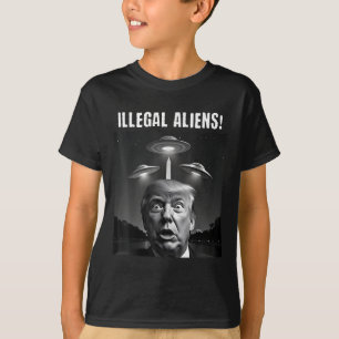 Illegal Aliens. Trump Selfie, Alien And Ufo T-Shirt