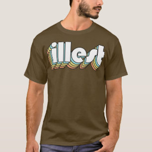 Illest Retro Rainbow Typography Faded Style T-Shirt