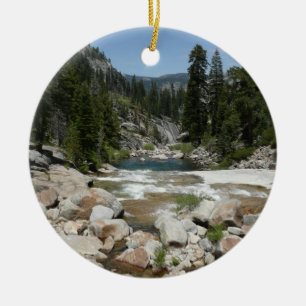 Illilouette Creek in Yosemite National Park Ceramic Tree Decoration