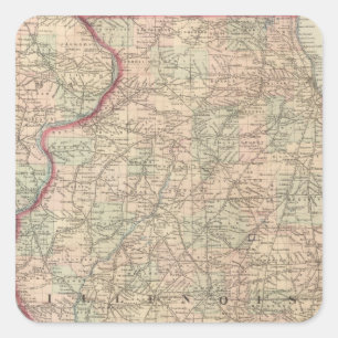 Illinois 2 square sticker