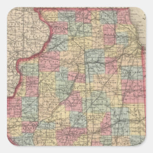 Illinois 7 square sticker