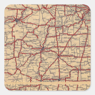 Illinois 8 square sticker