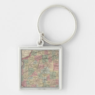 Illinois 9 key ring