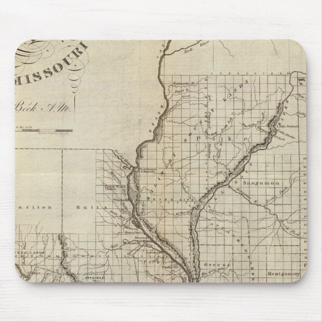Illinois and Missouri 3 Mouse Mat (Front)