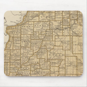 Illinois Atlas Map Mouse Mat