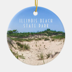 Illinois Beach State Park Ceramic Ornament