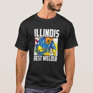 Illinois Best Welder Ironworker Ironsmith Welding  T-Shirt