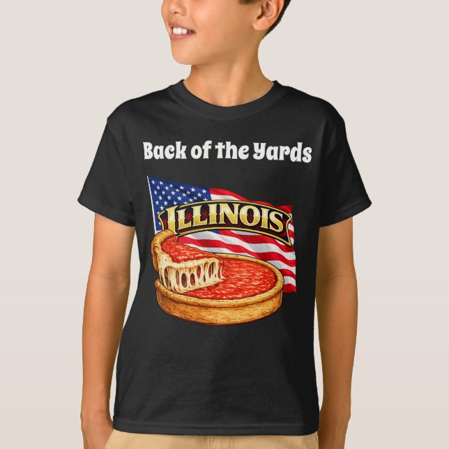Illinois Boy's Dark T-Shirt (Front)