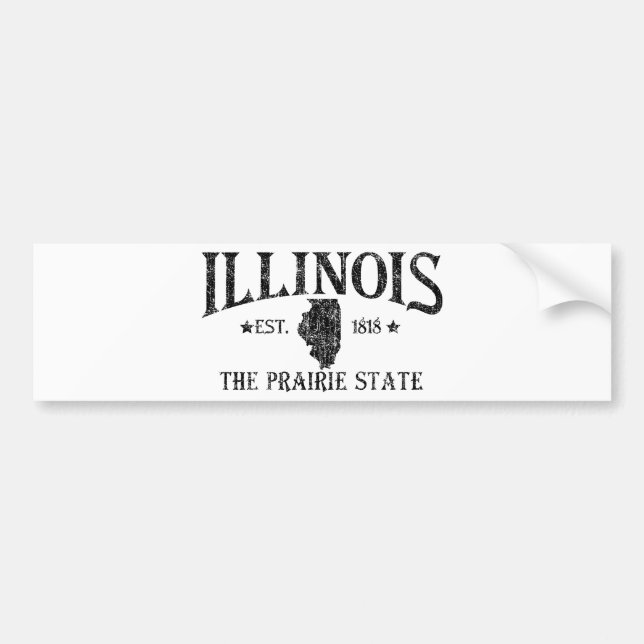 Illinois Bumper Sticker (Front)