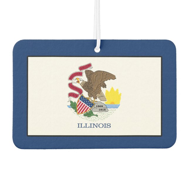 Illinois Car Air Freshener (Front)