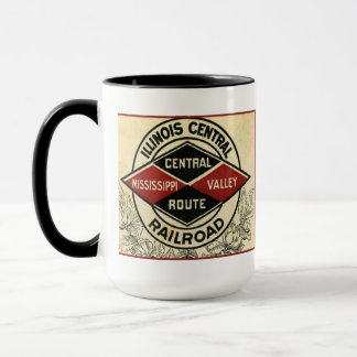 Illinois Central Railroad Vintage Logo Mug
