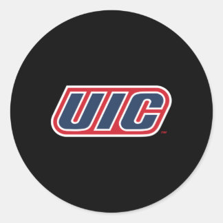 Illinois Chicago Flames Uic Icon Classic Round Sticker