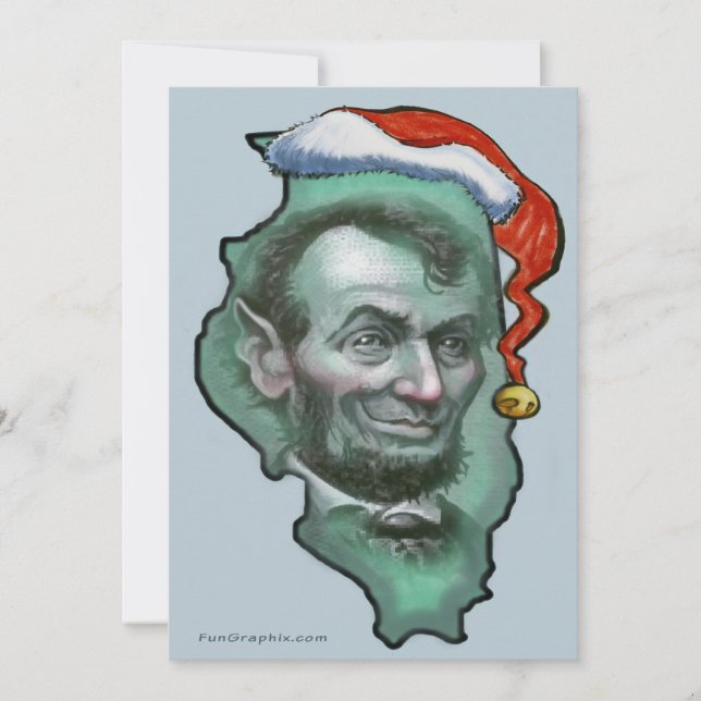 Illinois Christmas Holiday Card (Front)