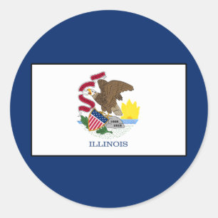 Illinois Classic Round Sticker
