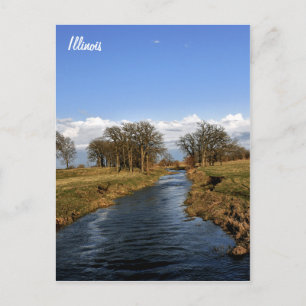 Illinois Countryside Postcard