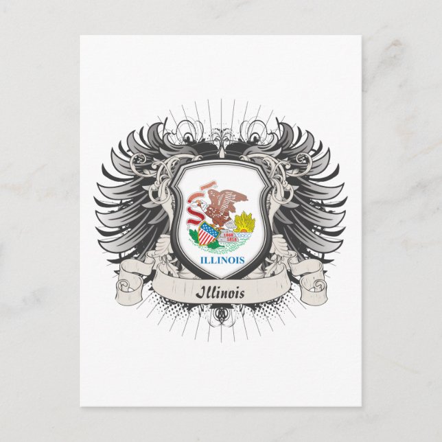 Illinois Crest Postcard (Front)