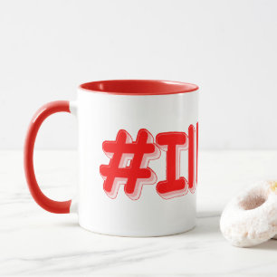 "#Illinois " Cute Design. Buy Now Mug