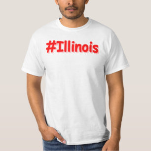 "#Illinois " Cute Design. Buy Now T-Shirt