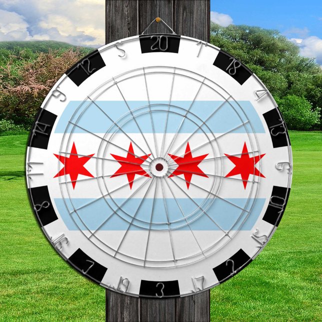 Illinois Dartboard & City Chicago Flag /game board (Creator Uploaded)
