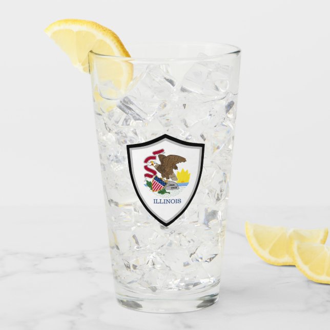 Illinois flag glass (Front Ice)