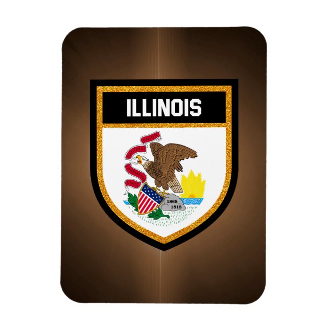 Illinois Flag Magnet (Vertical)