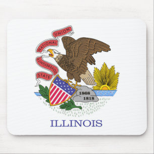 Illinois Flag Mouse Mat