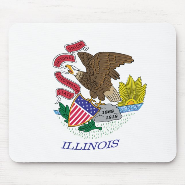 Illinois Flag Mousepad (Front)