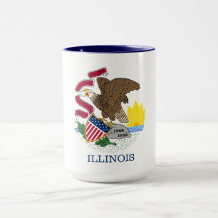 Illinois flag mug