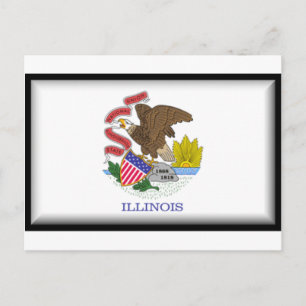 Illinois Flag Postcard