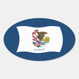 Illinois Flag Sticker
