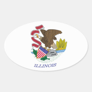 Illinois Flag Sticker