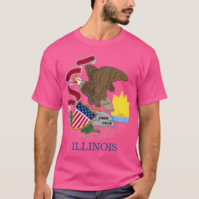 Illinois flag T-Shirt (Front)