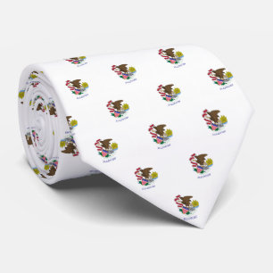 Illinois Flag Tie